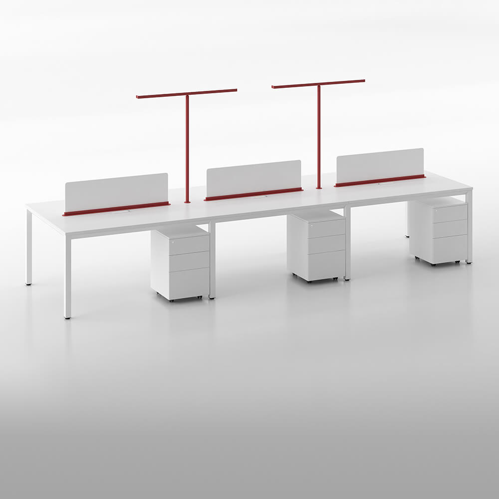 Muebles de cubículo de estación de trabajo de computadora de oficina modular 